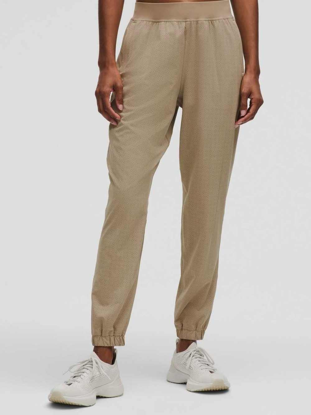 Lululemon Adapted State Perforated High-Rise Jogger Size 6 Sheer Oak